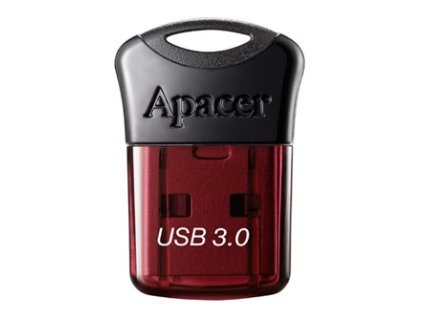 Apacer USB flash disk, USB 3.0, 64GB, AH157, červený, AP64GAH157R-1, USB A, s krytkou