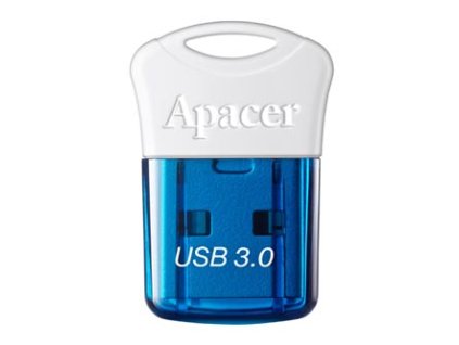 Apacer USB flash disk, USB 3.0, 64GB, AH157, modrý, AP64GAH157U-1, USB A, s krytkou