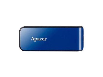 Apacer USB flash disk, USB 2.0, 64GB, AH334, modrý, AP64GAH334U-1, USB A, s výsuvným konektorem