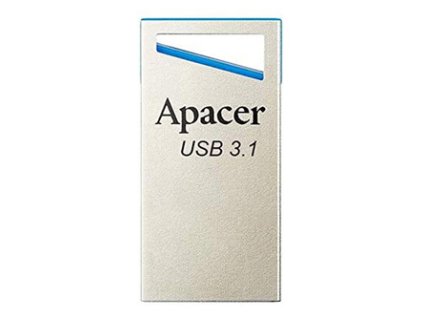 Apacer USB flash disk, USB 3.0, 128GB, AH155, stříbrný, AP128GAH155U-1, USB A, s poutkem