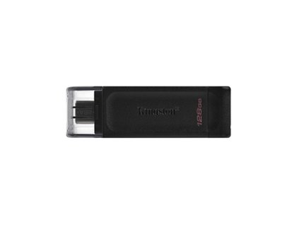 Kingston USB flash disk, USB 3.0, 128GB, DataTraveler 70, černý, DT70/128GB, USB C