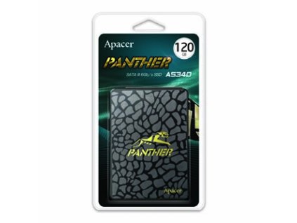 Interní disk SSD Apacer 2.5", interní SATA III, 120GB, AS340, AP120GAS340G-1, 550 MB/s-R, 500 MB/s-W,Panther