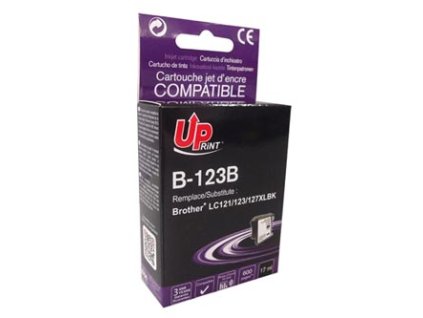 UPrint kompatibilní ink s LC-123BK, B-123B, black, 600str., 17ml