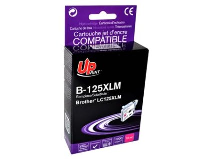 UPrint kompatibilní ink s LC-125XLM, B-125XLM, magenta, 1200str., 15ml