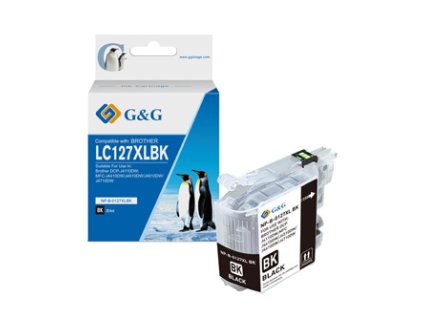 G&G kompatibilní ink s LC-127XLBK, NP-B-0127XLBK, black, 1200str.