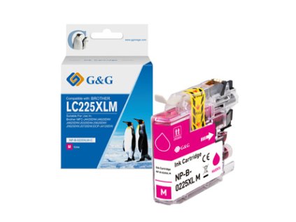G&G kompatibilní ink s LC-225XLM, NP-B-0225XLM, magenta, 1200str.
