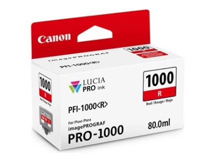 Canon originální ink PFI-1000 R, 0554C001, red, 5355str., 80ml