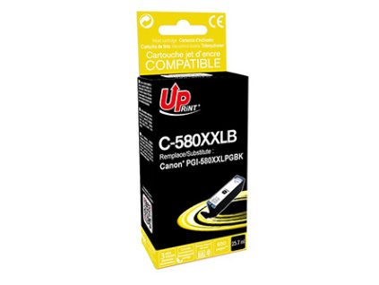 UPrint kompatibilní ink s PGI-580PGBK XXL, C-580XXLB, black, 25.7ml, very high capacity