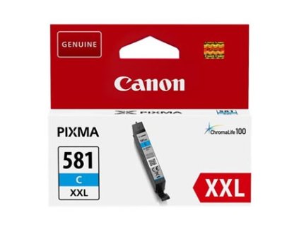 Canon originální ink CLI-581 XXL C, 1995C001, cyan, 11.7ml, very high capacity