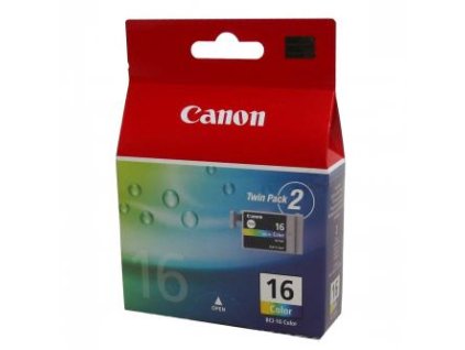 Canon originální ink BCI-16 C, 9818A020, 9818A002, color, 2*100str., 2-pack