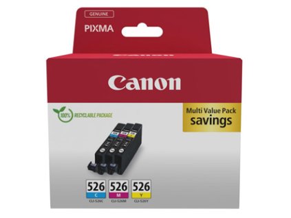 Canon originální ink CLI-526 CMY, 4541B018, CMY, multipack