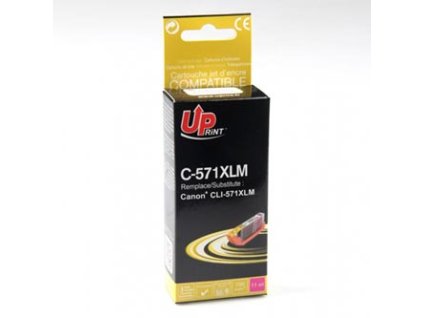 UPrint kompatibilní ink s CLI571M XL, C-571XLM, magenta, 800str., 11ml, high capacity