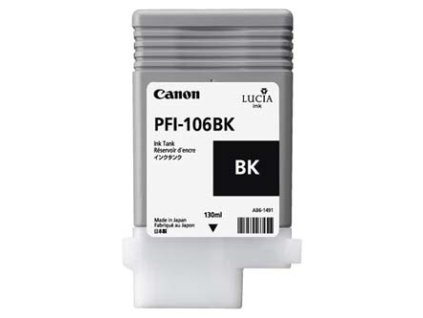 Canon originální ink PFI-106 BK, 6621B001, black, 130ml