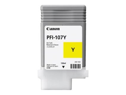 Canon originální ink PFI-107 Y, 6708B001, yellow, 130ml
