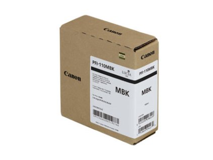 Canon originální ink PFI-110 MBK, 2363C001, matt black, 160ml
