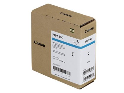 Canon originální ink PFI-110 C, 2365C001, cyan, 160ml
