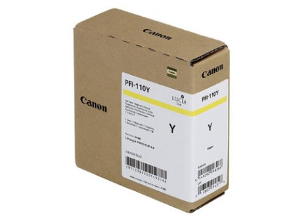 Canon originální ink PFI-110 Y, 2367C001, yellow, 160ml