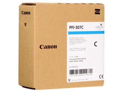 Canon originální ink PFI-307 C, 9812B001, cyan, 330ml