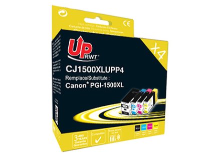 UPrint kompatibilní ink s PGI 1500XL, C-1500XL BK/C/M/Y PACK 4, 1xblack/1xcyan/1xmagenta/1xyellow, 36+3x14ml, high capacity