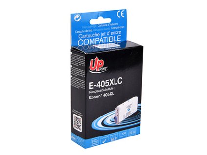 UPrint kompatibilní ink s C13T05H24010, 405XL, E-405XLC, cyan, 1100str., 19ml