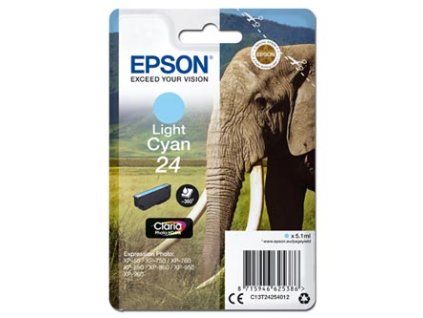 Epson originální ink C13T24254012, T2425, light cyan, 5,1ml