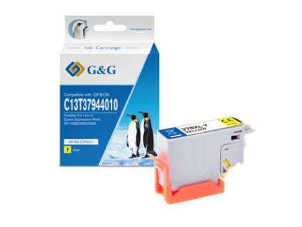 G&G kompatibilní ink s C13T37944010, NP-E-0378XLY, yellow