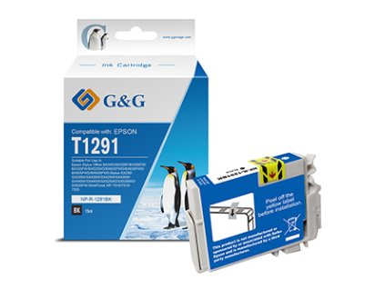 G&G kompatibilní ink s T1291, T1291, NP-R-1291BK, black, 15ml, ml