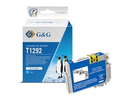 G&G kompatibilní ink s T1292, T1292, NP-R-1292C, cyan, 10ml, ml