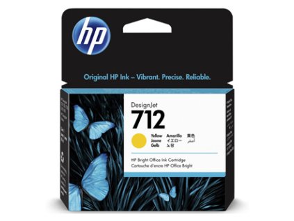 HP originální ink 3ED69A, HP 712, yellow, 29ml