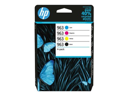 HP originální ink 6ZC70AE#301, HP 963, CMYK, blistr, 4-pack