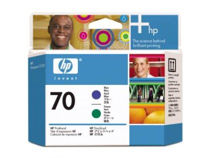 HP originální tisková hlava C9408A, HP 70, blue/green