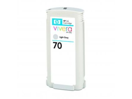 HP originální ink C9451A, HP 70, light grey, 130ml