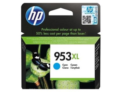 HP originální ink F6U16AE, HP 953XL, cyan, 1600str., 20ml, high capacity