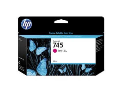 HP originální ink F9J95A, HP 745, magenta, 130ml