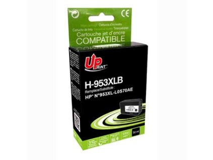 UPrint kompatibilní ink s L0S70AE, HP 953XL, H-953XLB, black, 2200str., 50ml, high capacity