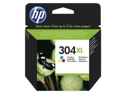 HP originální ink N9K07AE, HP 304XL, Tri-color, blistr, 300str., 7ml