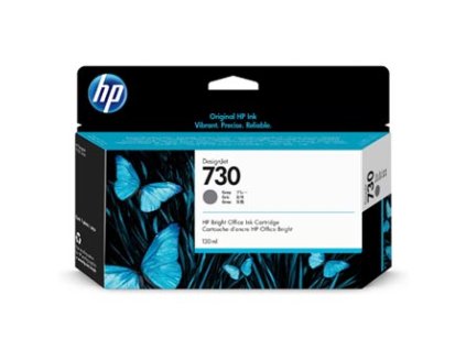 HP originální ink P2V66A, HP 730, gray, 130ml