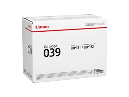 Canon originální toner 039 BK, 0287C001, black, 11000str.