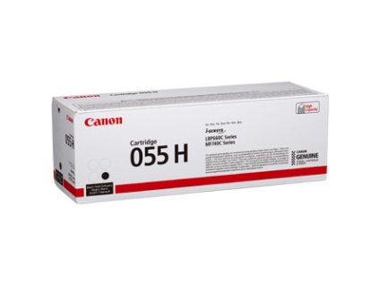 Canon originální toner 055 H BK, 3020C002, black, 7600str., high capacity