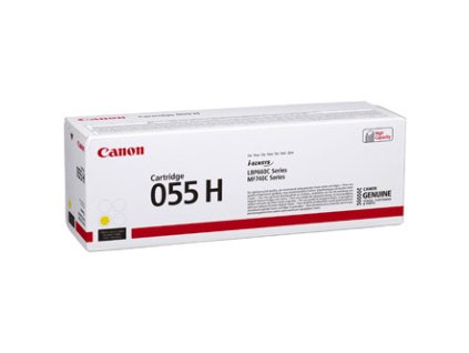 Canon originální toner 055 H Y, 3017C002, yellow, 5900str., high capacity