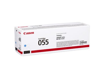 Canon originální toner 055 C, 3015C002, cyan, 2100str.