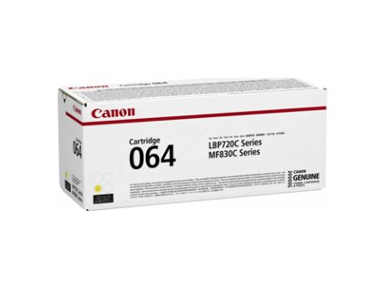 Canon originální toner 064 Y, 4931C001, yellow, 5000str.