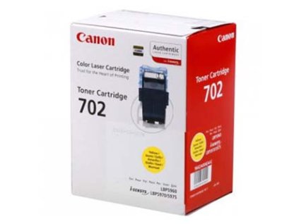 Canon originální toner 702 Y, 9642A004, yellow, 10000str.