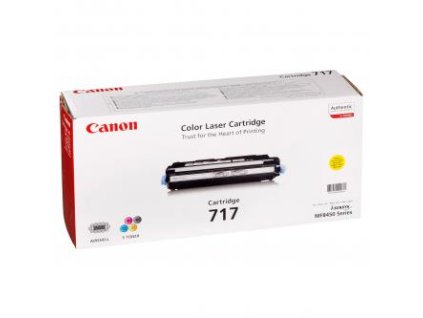 Canon originální toner CRG717, 2575B002, yellow, 4000str.