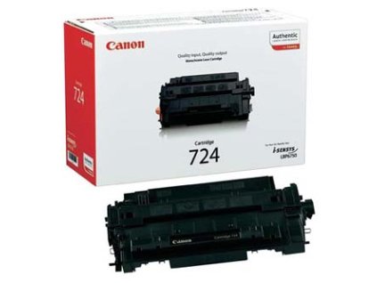 Canon originální toner 724 BK, 3481B002, black, 6000str.