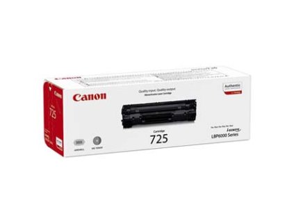 Canon originální toner 725 BK, 3484B002, black, 1600str.