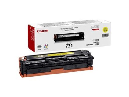 Canon originální toner 731 Y, 6269B002, yellow, 1500str.