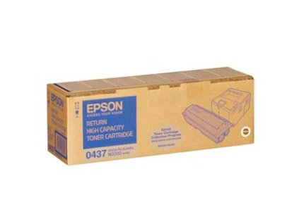 Epson originální toner C13S050437, black, 8000str., return