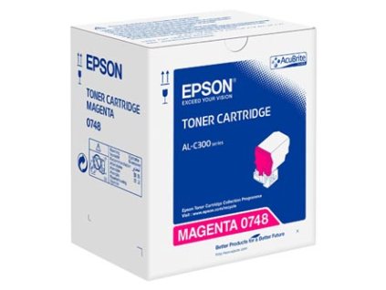 Epson originální toner C13S050748, magenta, 8800str.