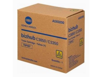 Konica Minolta originální toner A5X0250, TNP48Y, yellow, 10000str.